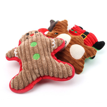 Toys en peluche pour animaux de Noël pour chiens mignons mordants